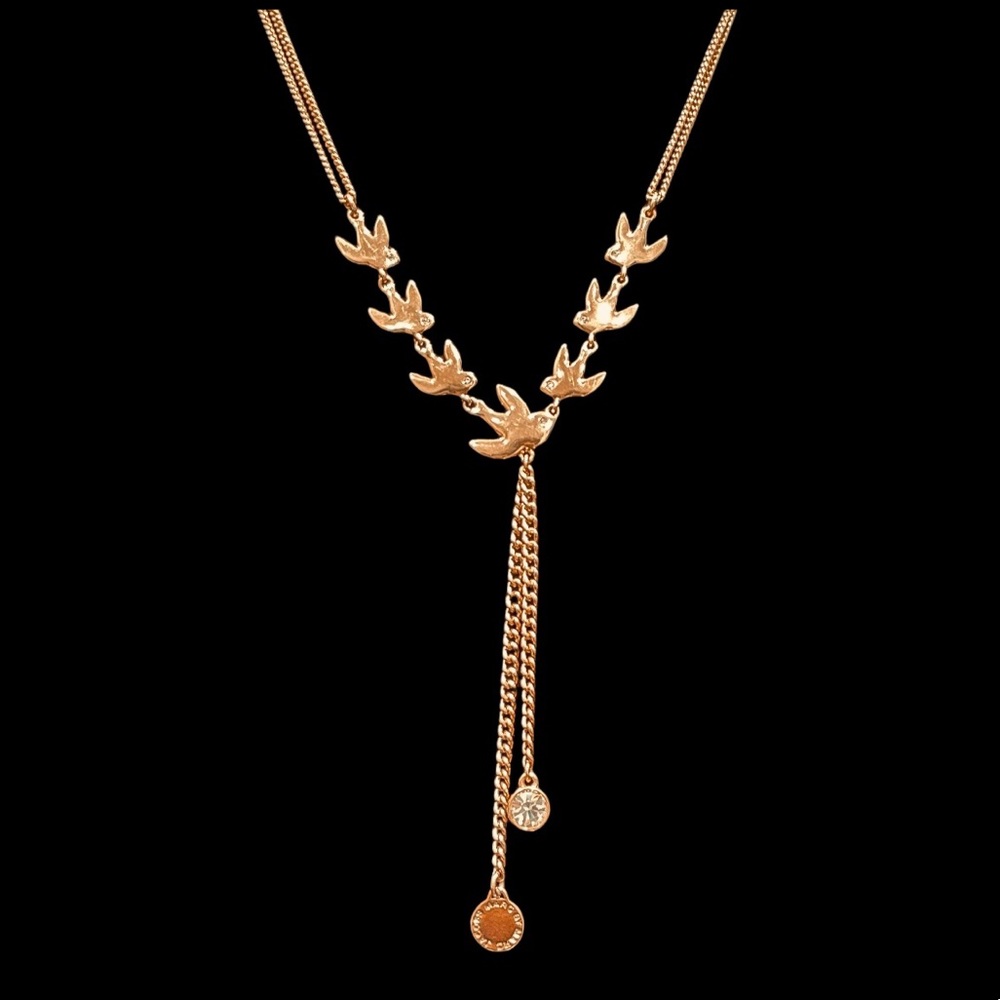 Marc Jacobs Necklace Gold-Plated with Birds RARE*